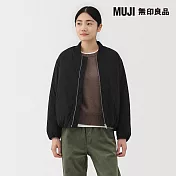【MUJI 無印良品】女蓬鬆鋪棉外套 S 黑色