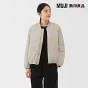 【MUJI 無印良品】女蓬鬆鋪棉外套 S 米黃
