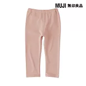 【MUJI 無印良品】幼兒高腰彈性內裏刷毛褲 80 粉紅