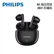 PHILIPS 美聲長續航無線藍牙耳機-TAT1139 黑