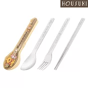 【HOUSUXI舒希】迪士尼系列-316不鏽鋼餐具三件組-A3(任選) 小熊維尼