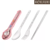 【HOUSUXI舒希】迪士尼系列-316不鏽鋼餐具三件組-A3(任選) 瑪麗貓