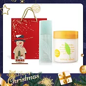 ARDEN 雅頓 綠茶香氛聖誕限定組[綠茶淡香水(100ml)+蜜滴舒體霜(500ml)(兩款可選)+木質擴香擺飾]附品牌禮袋-聖誕交換禮物-國際航空版 香櫞小蒼蘭