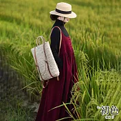 【初色】復古風燈芯絨寬鬆細肩吊帶連身裙長裙連衣洋裝背心裙-酒紅色-16266(M-XL可選) L 酒紅色