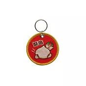 【日本HIGHTIDE】日本復古刺繡鑰匙圈(中華) ‧ 肉包