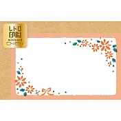 【日本Wa-Life】冬限定｜復古印刷迷你卡片 ‧ 紅色花朵