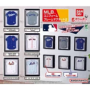 【日本正版授權】全套6款 MLB™裱框球衣磁鐵 P2 扭蛋/轉蛋 935824