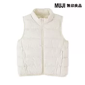 【MUJI 無印良品】兒童可水洗鋪棉撥水加工背心 110 象牙白