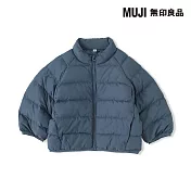 【MUJI 無印良品】幼兒可水洗鋪棉撥水加工外套 80 藍色