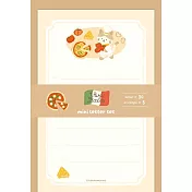 【日本Wa-Life】小廚房Viva Italia 經典美濃和紙小信封紙組 ‧ 披薩貓咪主廚