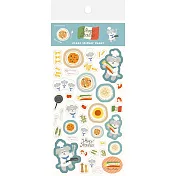 【日本Wa-Life】小廚房Viva Italia 透明貼紙 ‧ 義大利麵雪納瑞主廚