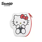 【日本正版授權】凱蒂貓 表情系列 造型零錢包 - 崇拜眼款