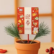 【日本Green House】迎春招福插飾 ‧ 達摩招財貓