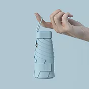 【KISSDIAMOND】小清新便攜手動環扣傘(KDU-1002) FREE 天藍