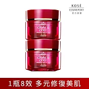 【KOSE 極上活妍】特濃彈力保濕凝霜EX100g-雙11 限定組 (保濕小紅瓶/8小時強效保濕/瞬效彈潤/淡化歲月痕跡)
