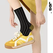 【JDS設計襪】精梳棉塗鴉設計襪    月落星沉 黑條