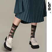 【JDS設計襪】精梳棉塗鴉設計襪  冬意暖襪 格子