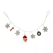 【日本Mark’s】Felt & Knit手工針織彩條吊飾組 ‧ 聖誕老人