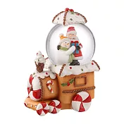 【日本Mark’s】聖誕水晶球S ‧ 薑餅火車造型/聖誕老人與雪人