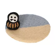 【日本Mark’s】干支招福毛氈裝飾杯墊 ‧ 達摩/黑色