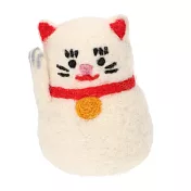 【日本Mark’s】干支招福毛氈造型擺飾 ‧ 招財貓/白色