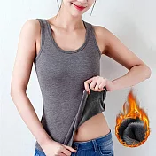 【AnZa】M~L加絨加厚內搭保暖背心M~L(2色)      FREE 灰色(適穿M~L)