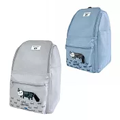 【Kusuguru Japan】後背包 雙肩包 日本眼鏡貓 大容量前開口背包  Matilda-san款 -灰色