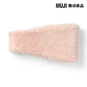 【MUJI 無印良品】再生聚酯纖維保暖絨毛護耳帶 FREE 粉紅