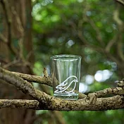 環境永續-台灣瀕危動物玻璃杯 /山麻雀