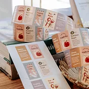 【Meow Illustration】午茶時間 標籤貼紙捲