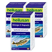 德國 好立善 純淨深海鮭魚油 三入組 (120粒 X3 盒)(福利盒損品)(效期2026/02/28)