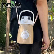 【OMORY】不鏽鋼萌兔大肚吸管保溫瓶- 800ml