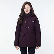 【遊遍天下】女款極暖GlobeTex防水防風保暖顯瘦羽絨外套(GJ23036) L 暗紅