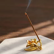 【日本悠悠庵】優雅花形 線香座 ‧ 金