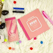 【conifer綠的事務】2026年生活軌跡月計畫+日序小便籤組合 櫻色日常/粉