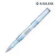 【日本寫樂SAILOR】TUZU Adjust 可調整鋼筆 晶透系列/ 晶透藍/ F 細字
