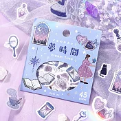 【日本BGM】散裝金箔和紙貼紙包45入 ‧ 女孩休閒時光-夢想時光