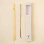 好玻GOODGLAS | 玻玻島-奶油色玻璃吸管/澡鴨