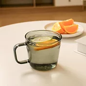 好玻GOODGLAS｜錐形單層把手玻璃杯-透黑