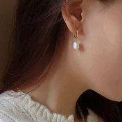 【HandStyle】耳環 輕奢法式巴洛克個性復古異形珍珠耳環_09030