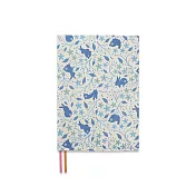 珠友官方獨賣 25CM高可調式書衣 02幽藍兔花