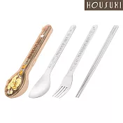 【HOUSUXI舒希】三麗鷗系列-316不鏽鋼餐具三件組-A3(任選)? 布丁狗