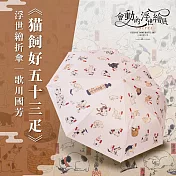 翡冷翠文創浮世繪藝術折傘|歌川國芳《?飼好五十三疋》