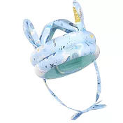 【EZlife】寶寶學步頭部防撞保護墊 藍色叢林(天絲鹿角)