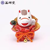 日本-藥師窯 招福干支系列 錦彩招福馬（福福巾著）