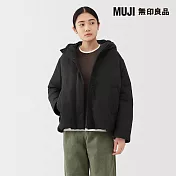 【MUJI 無印良品】女撥水加工羽絨外套 S 黑色