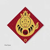 佳墨春聯-黃金喜慶-斗方- 福運達摩 DG25-01