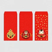 佳墨紅包袋-達摩-3入組