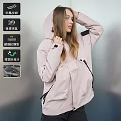 【KISSDIAMOND】G-Pro超能抗風雨輕量極鋒衣(KDFJ-2518) L 冰霧粉