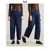 ltyp旅途原品 口碑熱賣棉感牛仔彎刀褲 時尚寬鬆顯瘦休閒褲女冬季 M L XL M 丹寧藍